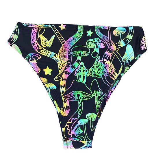 Reflective mushroom high-waisted bottoms