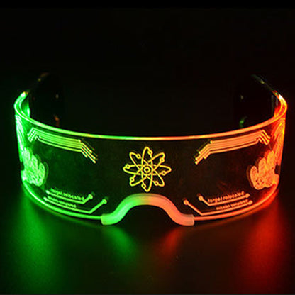 Computer Led Light Up glasses - Electric Wave 