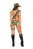 Six Piece Seductive Soldier Costume