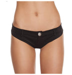 SH3226 - Black - 1pc Extreme Booty Shorts with Button Front Detail - Shorts - Roma Costume New Arrivals,New Products,Shorts - 1