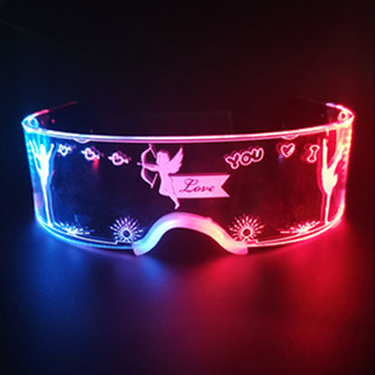 Computer Led Light Up glasses - Electric Wave 