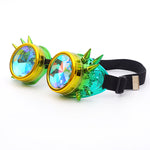 Yellow and Green Diffraction Goggles