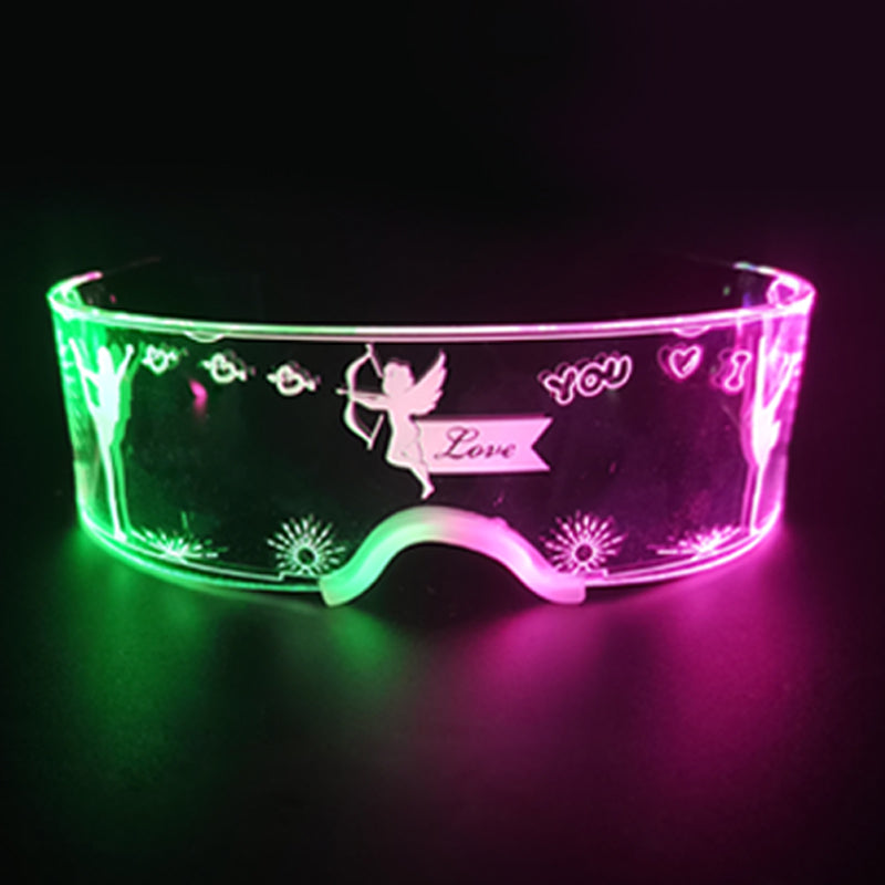 Computer Led Light Up glasses - Electric Wave 