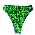 Neon hearts high-waisted bottoms