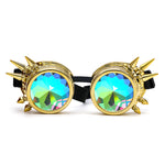 Gold Diffraction Rave Goggles