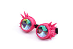 Pink Diffraction Rave Goggles