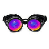 Black Kaleidoscope Goggles - Wormhole