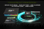 Full description of what comes with the glo fx space whip flow toy