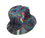Dark Rainbow Reversible Bucket Hat