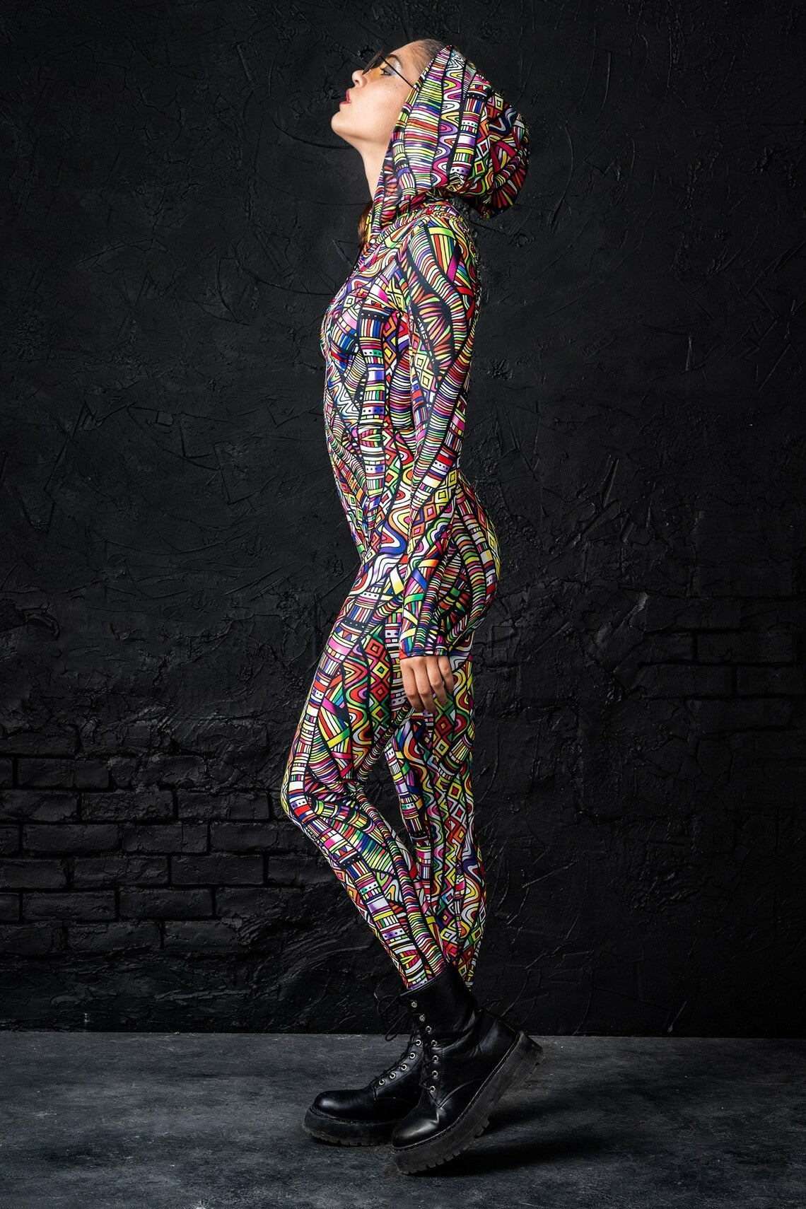 Side profile of the Hippie themed Onesie 