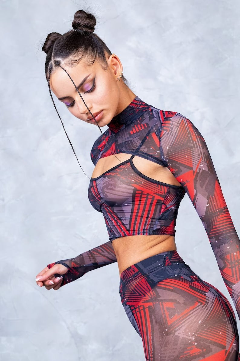 Side angle of how well this mesh set fits 