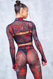 Back side of the futura mesh set showing how well it compliments your curves