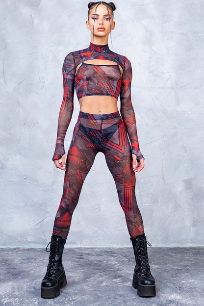 The front side of the Futura Mesh Set for Raves