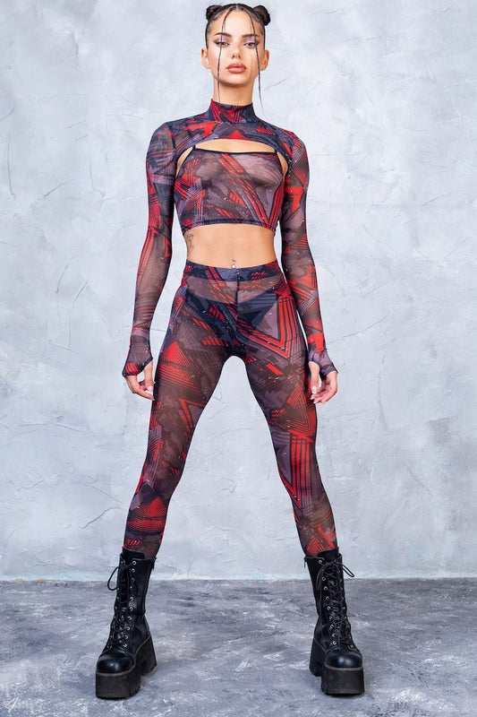 The front side of the Futura Mesh Set for Raves
