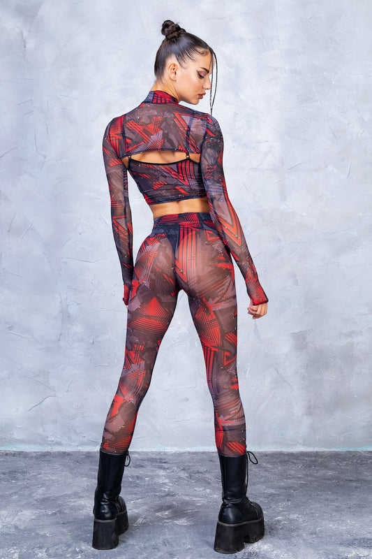As comfortable as a rave onesie, this is the back side of the set