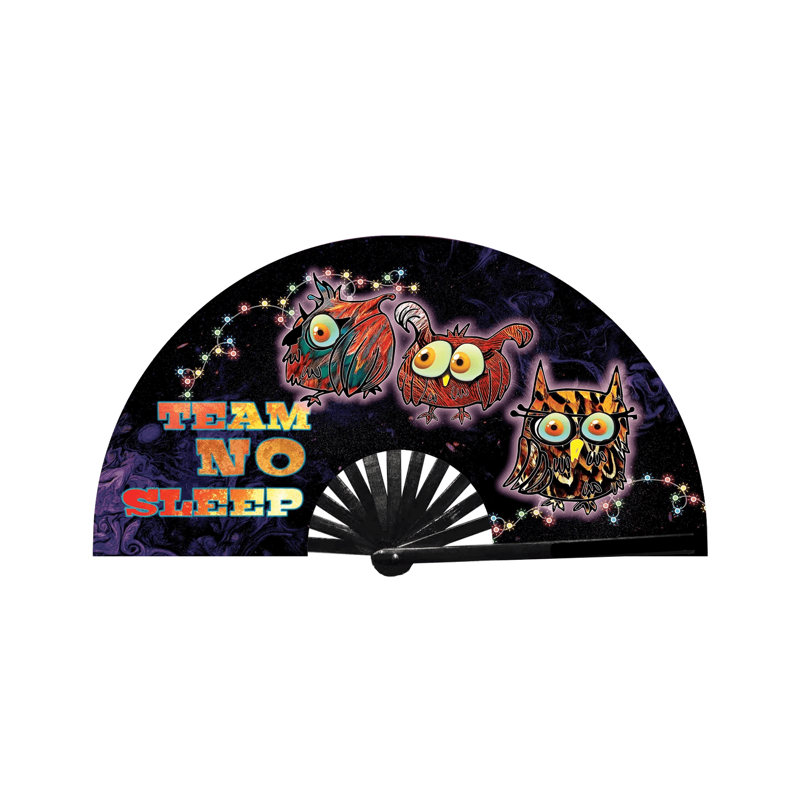 Team No Sleep Rave Fan, also a Hand Fan
