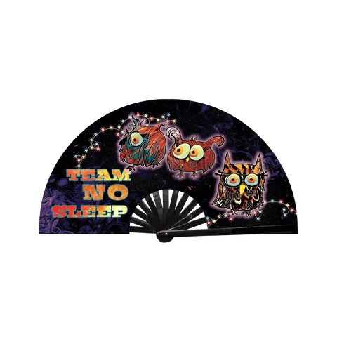 Team No Sleep Rave Fan, also a Hand Fan