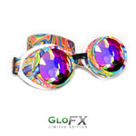 front side view Kandi Swirl wormhole Rave Goggles