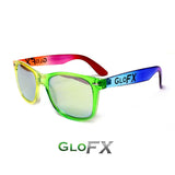 Rainbow rave Glasses Front view