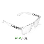 Clear Heart Diffraction Glasses Front Side