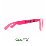 Pink Heart Diffraction Glasses Side