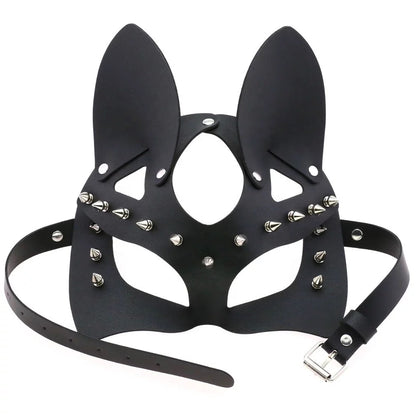 Leather Bunny Mask