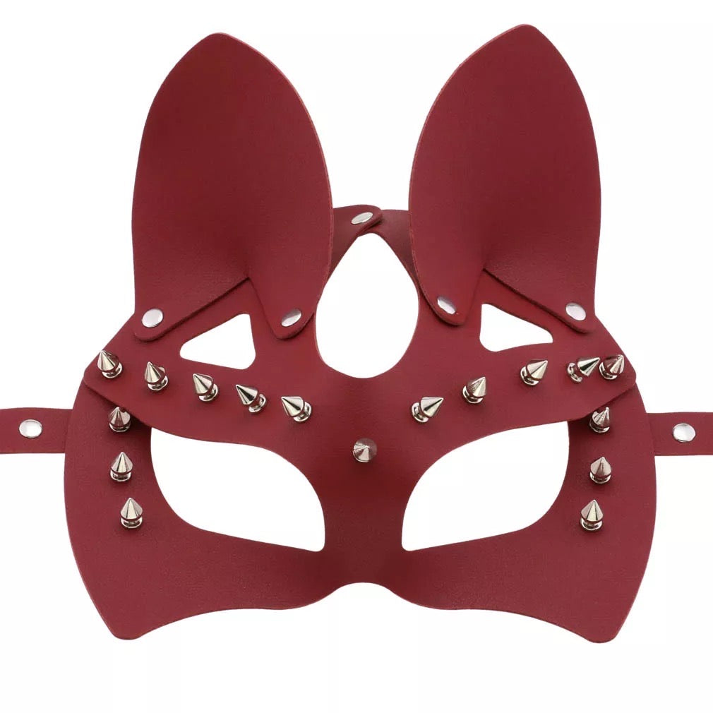 Leather Bunny Mask