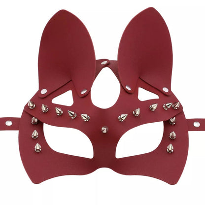 Leather Bunny Mask