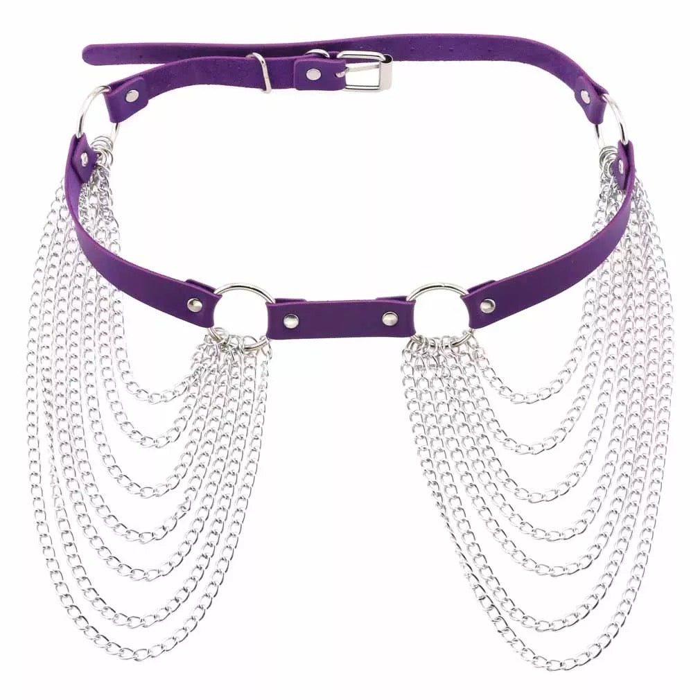 Tassel Belt with Chains