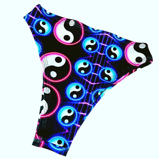 Lyte Couture Yin Yang High-cut High-waisted Bottoms