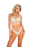 2pc Bridal Corset Bustier Set with Panty - Electric Wave 