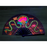 UV Glow view of this rave fan