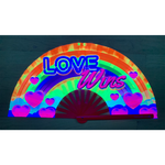 Love Wins rave fan with UV Glow