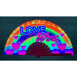 Love Wins rave fan with UV Glow