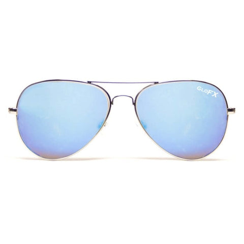 Blue Aviator Diffraction Glasses