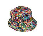Rainbow reversible bucket hat