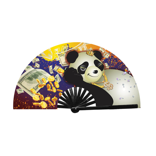 Crazy Rich Panda Fan - Electric Wave 