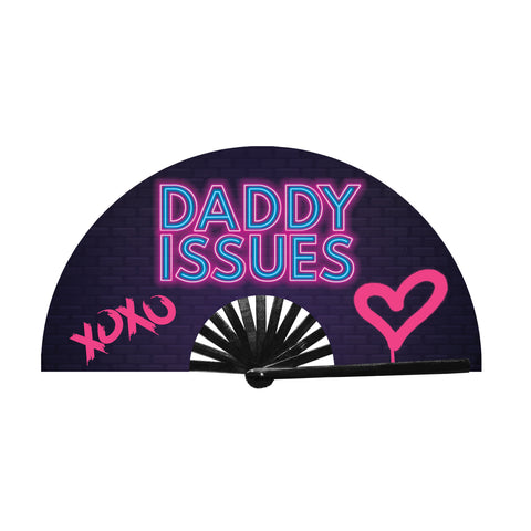 Daddy Issues Mini Fan, mini hand fan - Electric Wave 