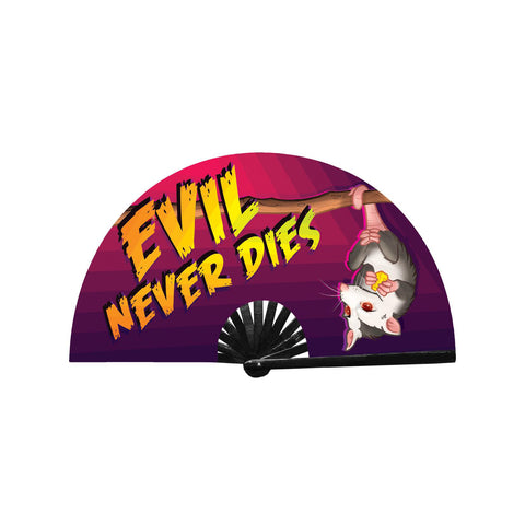 Evil never dies folding fans