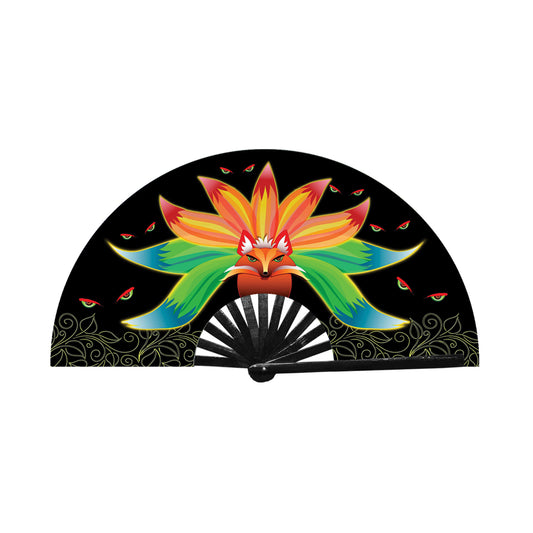 hand fan with an anime fox