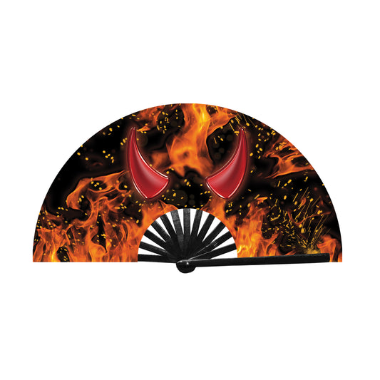 Devil Horn Hand Fans