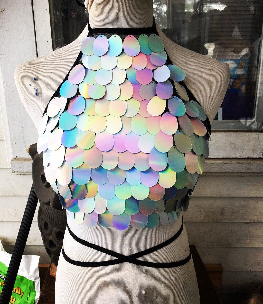 HOLOGRAM | Halter Top, Women's Festival Top, Rave Top