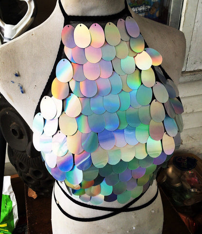 HOLOGRAM | Halter Top, Women's Festival Top, Rave Top
