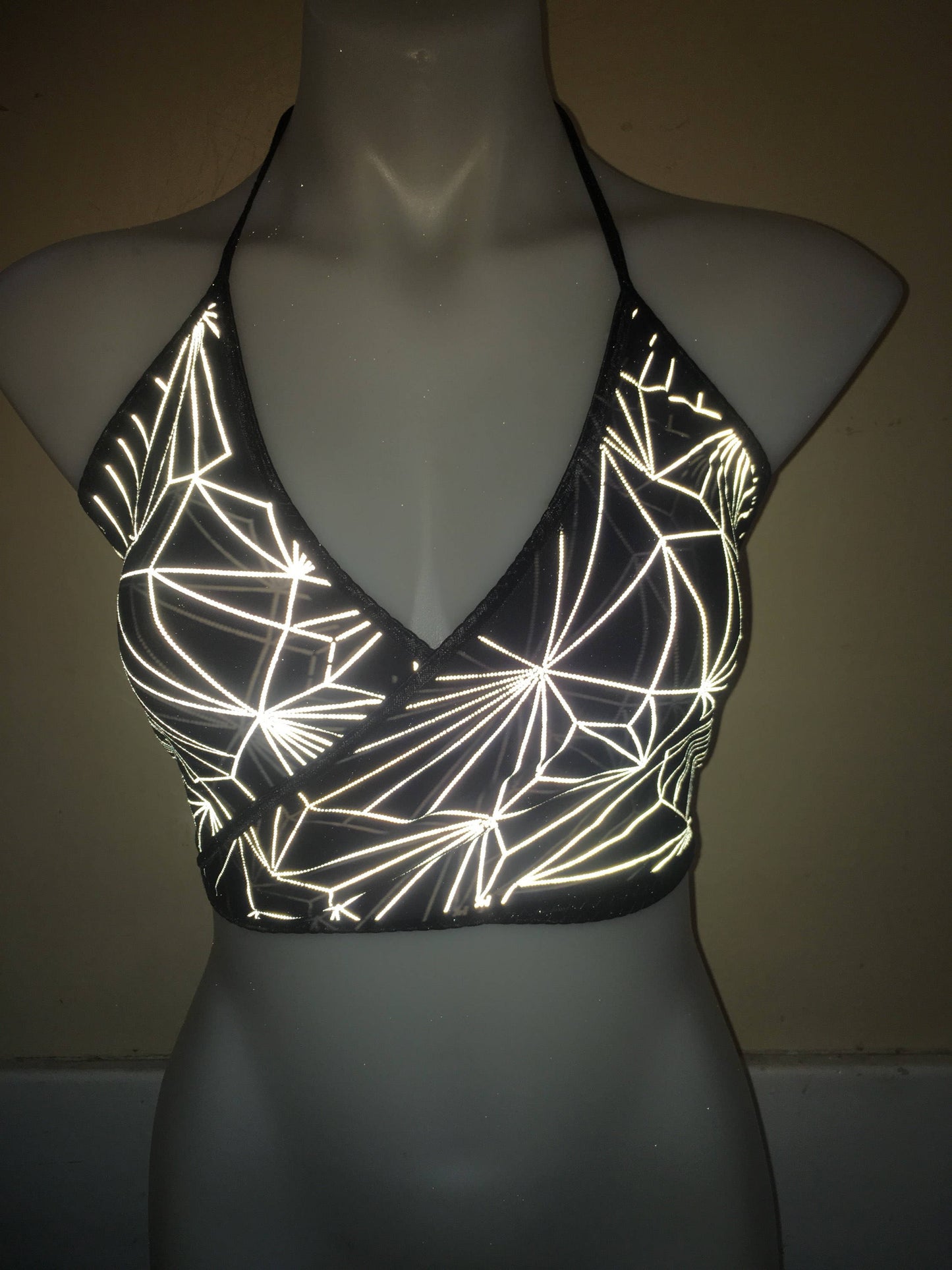 REFRACTION | REFLECTIVE | Lila Top, Women's Festival Top, Rave Top