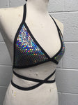 DISCO QUEEN | Triangle Top, Women's Festival Top, Rave Top