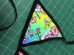 RAINBOW FLOWER | Triangle Top, Women's Festival Top, Rave Top