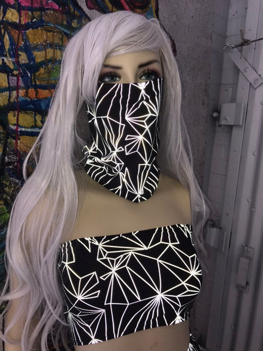 REFRACTION | REFLECTIVE | Dust Mask, Rave Mask, Festival Mask, Gaiter