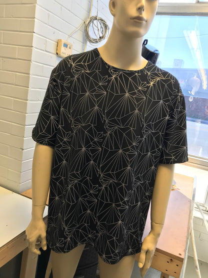 REFRACTION | Reflective | Slim Fit Men's Rave T-shirt, Festival Shirt
