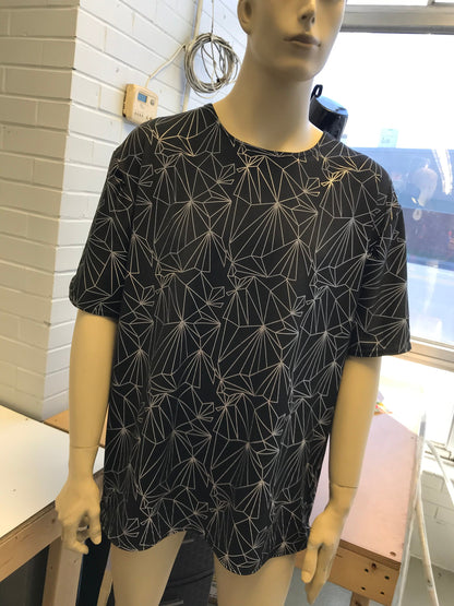 REFRACTION | Reflective | Slim Fit Men's Rave T-shirt, Festival Shirt