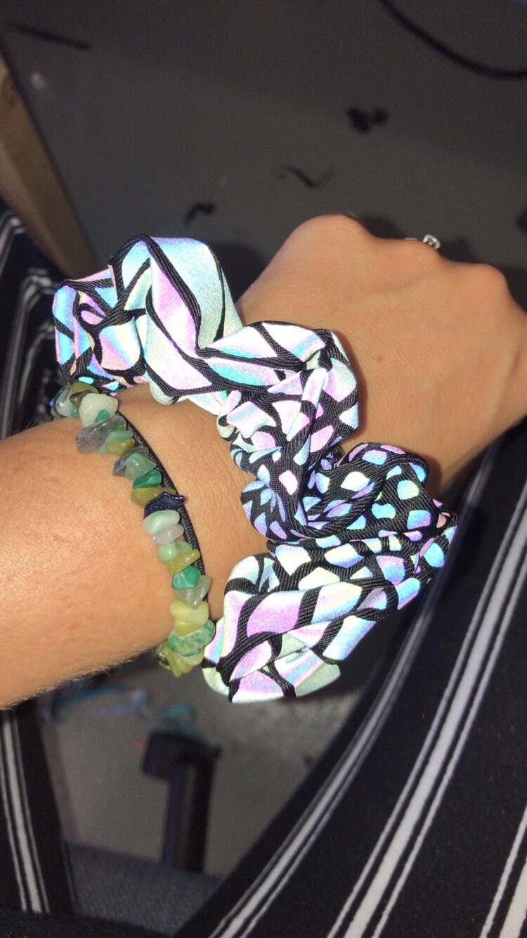 SLITHER | REFLECTIVE | Scrunchy, Rave Accessories, Festival Hair Accessories